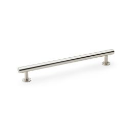 Alexander & Wilks - Round T-Bar Cabinet Pull Handle - Satin Nickel- 192mm