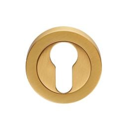 Euro Escutcheon - Satin Brass