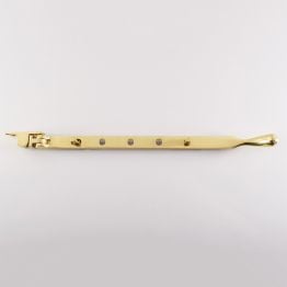 Bulb End Casement Stay - Polished Brass