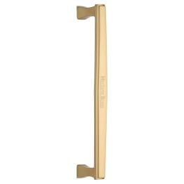 Heritage Brass Door Pull Handle Deco Design 305mm Satin Brass Finish