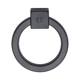 Ring Cabinet Pull Black Matt Finish