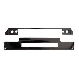 Atlantic DIN Rebate Kit for Euro Profile, Bathroom Lock, Latch, Euro Deadlock - Black Nickel