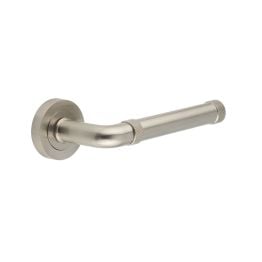 Midtown Satin Nickel lever on rose - By Frelan Hardware - JV853SN