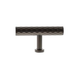 Millhouse Brass Chrysler Diamond T-Bar Cabinet Knob Handle - Urban Dark Bronze