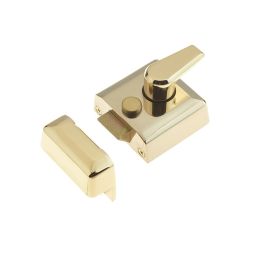 Narrow Stile Night Latches 66mm Polished Brass - By Frelan Hardware - JL5031PB