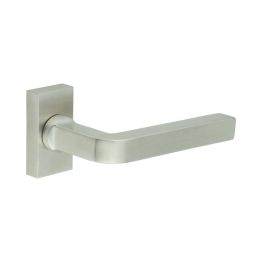 CR-104 Satin Stainless Steel Multi Point Rectangular Rose Door Handle - By Frelan Hardware - CR-104D4SSS