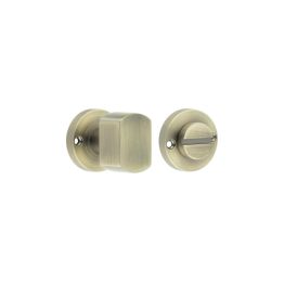 Contemporary Antique Brass Turn & Release for Mortice Knobs - By Frelan Hardware - JV813AB
