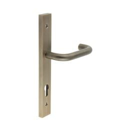 CR-106 Antique Brass Multi Point Backplate Door Handle - By Frelan Hardware - CR-106G4AB