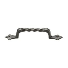 Rustic Pewter Cabinet Pull Twist Design 202mm