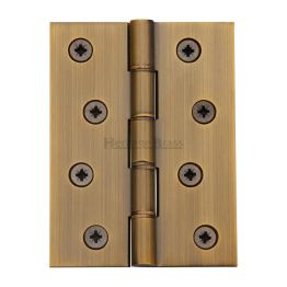 Heritage Brass Hinge Brass with Phosphor Washers 4" x 3" Antique Brass finish