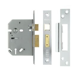 Jedo 3 Lever Sashlocks 76mm Polished Chrome - By Frelan Hardware - JL1091PC