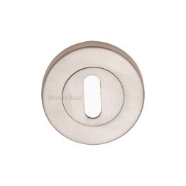 Heritage Brass Key Escutcheon Satin Nickel finish