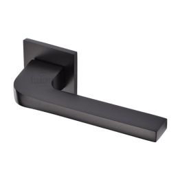 Porto Lever Set Square Rose Matt Black