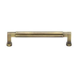 Heritage Brass Cabinet Pull Bauhaus Design 160mm CTC Antique Brass Finish