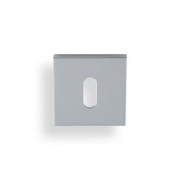 Valli Lock Profile Push-on Square Rosette Escutcheon - Polished Chrome PVD