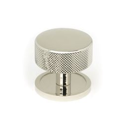 Polished Nickel Brompton Cabinet Knob - 38mm (Plain)