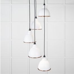 Hammered Copper Brindley Cluster Pendant in Flock