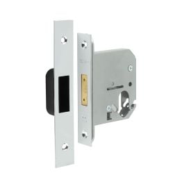 Jedo Oval Profile Deadlocks 76mm Polished Chrome - By Frelan Hardware - JL1063PC
