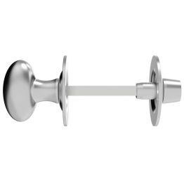 Oval Thumb Turn With Coin Release  - Satin Chrome