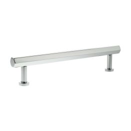 Millhouse Brass Pennington Hexagonal T-Bar Cabinet Pull Handle 160mm - Polished Chrome
