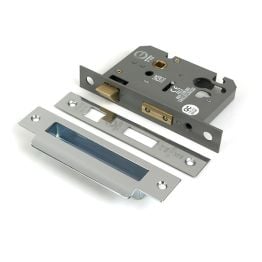 Polished SS 3" Euro Profile Sash Lock