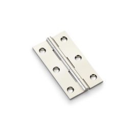 Alexander & Wilks - Heavy Pattern Solid Brass Cabinet Butt Hinge - Polished Nickel - 3"