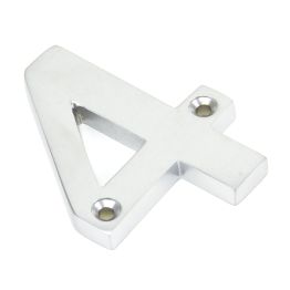 Satin Chrome Numeral 4