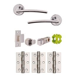 Jigtech Condor Passage Door Pack Polished Chrome - JTB71020