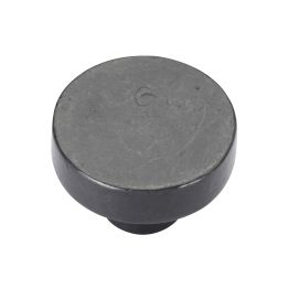 Rustic Dark Bronze Cabinet Knob Round Disc Design 38mm