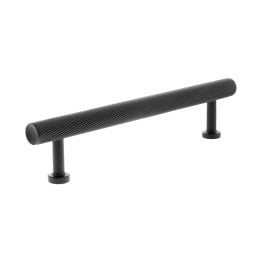 Millhouse Brass Paddington Spiral T-Bar Cabinet Pull Handle 128mm - Matt Black