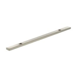 Millhouse Brass Long Narrow Cabinet Handle Backplate 128mm - Satin Nickel