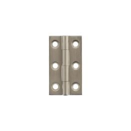 Millhouse Brass Cabinet Butt Hinges 50mm x 28mm x 2mm - Satin Nickel
