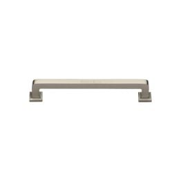 Heritage Brass Cabinet Pull Square Vintage Design 101mm CTC Satin Nickel Finish