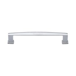 Heritage Brass Cabinet Pull Vintage Design 152mm CTC Satin Chrome Finish