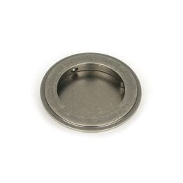 Pewter 75mm Art Deco Round Pull