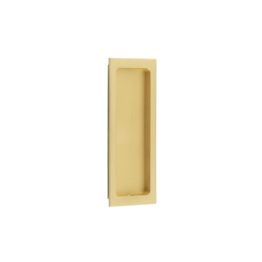 Burlington Rectangular Flush Pull Satin Brass - By Frelan Hardware - BUR225SB
