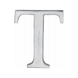 Heritage Brass Alphabet T Pin Fix 51mm (2") Satin Chrome Finish