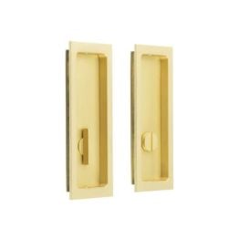 Burlington Rectangular Turn & Release Satin Brass - By Frelan Hardware - BUR226SB
