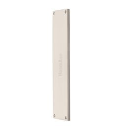 Heritage Brass Fingerplate 310mm Satin Nickel finish