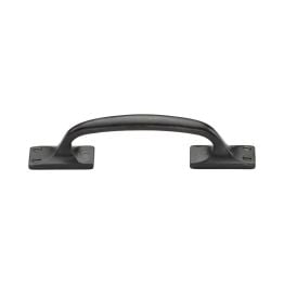 Rustic Dark Bronze Cabinet Pull Offset Design 159mm