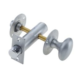 Jedo Bathroom Bolt C/W Mortice Bolt Satin Chrome - By Frelan Hardware - JV2689SC