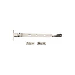 Heritage Brass Casement Window Stay Ball Design 8" Satin Nickel Finish