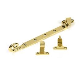 Polished Brass 10" Monkeytail Stay (Steel Window)