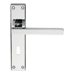 Serozzetta Stratus Lever On Lock Backplate - Polished Chrome