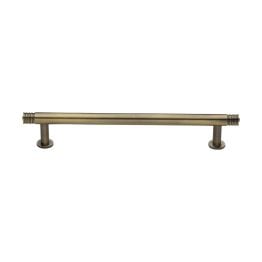 Heritage Brass Cabinet Pull Contour Design with 16mm Rose 160mm CTC Antique Brass finish
