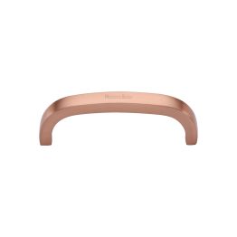 Heritage Brass Cabinet Pull D Shaped 89mm CTC Satin Rose Gold Finish