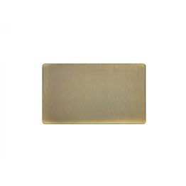 Eurolite Concealed 3mm Double Blank Plate Antique Brass