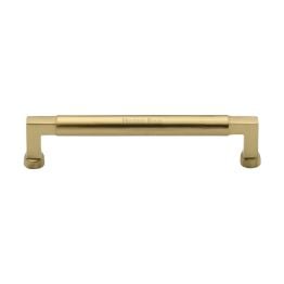 Heritage Brass Cabinet Pull Bauhaus Design 160mm CTC Satin Brass Finish