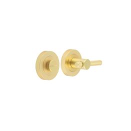 Jedo Bari Knurled Turns & Releases Satin Brass - By Frelan Hardware - JV855SB