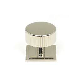 Polished Nickel Judd Cabinet Knob - 38mm (Square)